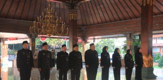 Pelantikan dua kepala dinas dan 7 jabatan fungsional di Pemkab Mojokerto.