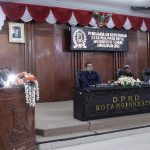 Rapat paripurna pembahan KUA APBD 2025 DPRD Kota Mojokerto.