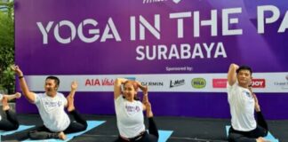 Celebrity Fitness Indonesia ''Yoga in the Park 2024'' Surabaya; Evolution Wellness Indonesia