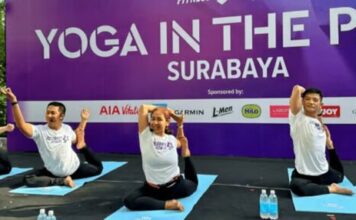 Celebrity Fitness Indonesia ''Yoga in the Park 2024'' Surabaya; Evolution Wellness Indonesia