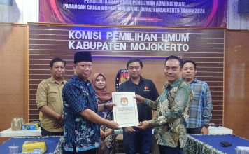 Berkas Persyaratan Dua Bapaslon Pilbup Mojokerto di Silon Perlu Perbaikan