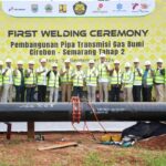 Menteri ESDM Bahlil Lahadalia meresmikan pipa transmisi gas Cirebon-Semarang tahap II pada Senin, (30/9/2024).