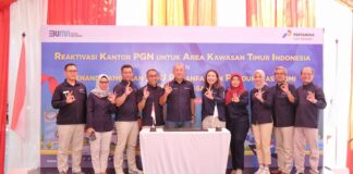 PGN meresmikan reaktivasi area Kawasan Timur Indonesia (KTI) sebagai wujud komitmen PGN dalam mengembangkan pasar gas bumi di wilayah tengah dan timur Indonesia.