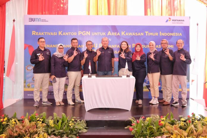 PGN meresmikan reaktivasi area Kawasan Timur Indonesia (KTI) sebagai wujud komitmen PGN dalam mengembangkan pasar gas bumi di wilayah tengah dan timur Indonesia.