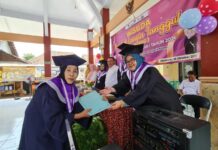 wisuda Sekolah Lansia Tangguh (Selantang) di Kelurahan Prajurit Kulon, Kota Mojokerto, Jawa Timur, Rabu (16/10/2024).