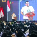 Pj Wali Kota Mojokerto, M Ali Kuncoro saat Peringatan HUT Ke-79 Persatuan Guru Republik Indonesia (PGRI) dan Hari Guru Nasional (HGN) 2024 di GOR dan Seni Mojopahit pada, Selasa (19/11/2024).