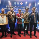 Pj Wali Kota Mojokerto M Ali Kuncoro saat mempertahankan predikat sebagai Kota Terinovatif se-Indonesia untuk yang ketiga kalinya secara berturut-turut, sejak tahun 2022.
