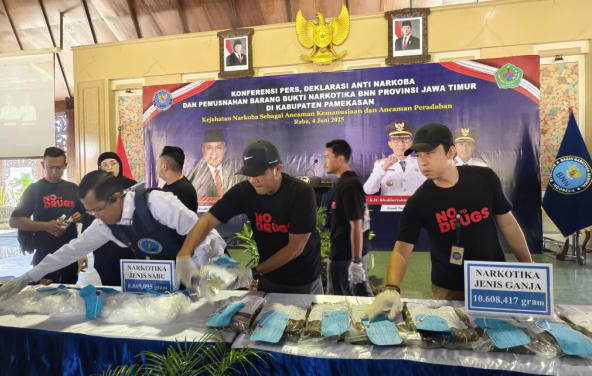 Pemusnahan BB Narkoba