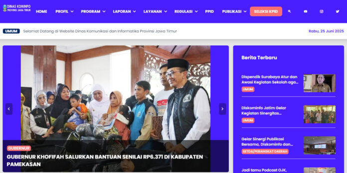 Situs Diskominfo Jatim