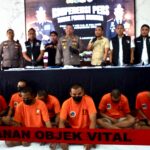 Ungkap kasus peredaran narkoba di Polres Mojokerto, Selasa (5/8/2025). IM.com/Karimatul Maslahah/