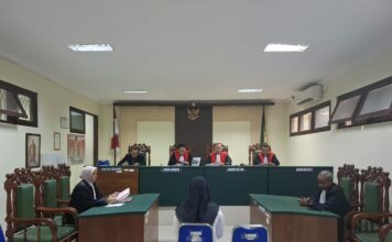 Sidang ibu bunuh bayi kandungnya sendiri di PN Jombang, Selasa (5/8/2025). IM.com/Karimatul Maslahah/
