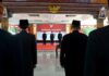 Bupati Mojokerto Muhammad Albarraa saat pelantikan pejabat di pendopo Kabupaten Mojokerto, Rabu (27/8/2025).. IM.com/Karimatul Maslahah/