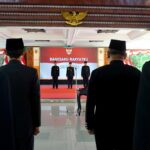 Bupati Mojokerto Muhammad Albarraa saat pelantikan pejabat di pendopo Kabupaten Mojokerto, Rabu (27/8/2025).. IM.com/Karimatul Maslahah/