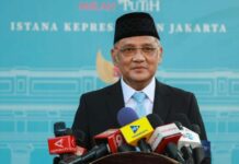 Irfan Yusuf usai dilantik sebagai Menteri Haji dan Umrah./istimewa