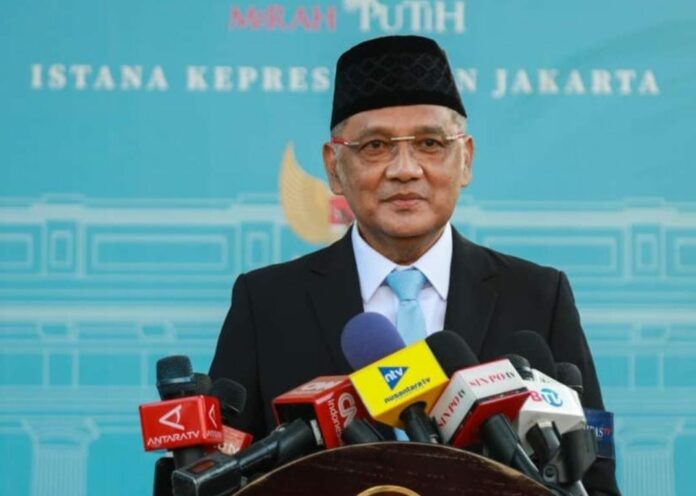 Irfan Yusuf usai dilantik sebagai Menteri Haji dan Umrah./istimewa