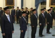 prosesi pelantikan di Istana Negara, Jakarta./istimewa/
