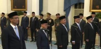 prosesi pelantikan di Istana Negara, Jakarta./istimewa/