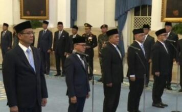 prosesi pelantikan di Istana Negara, Jakarta./istimewa/