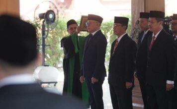 pelantikan 53 pejabat di Pemkot Mojokerto.