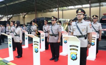 Kapolresta Mojokerto Pimpin Sertijab, Ini Daftar Lengkap Pejabat Baru sertijab pejabat polres mojokerto kota