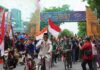 Gerak Jalan Mojokerto–Surabaya 2025 Berangkat, Ribuan Peserta Semangat Menempuh 55 Km