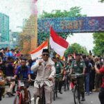 Gerak Jalan Mojokerto–Surabaya 2025 Berangkat, Ribuan Peserta Semangat Menempuh 55 Km