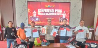 Curanmor Menyamar ala Wanita, Gondol Vario di Rumah Kos Kota Mojokerto