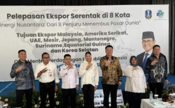 Ekspor Serentak Nasional dari Mojokerto Tembus Rp 83,8 Miliar, Produk Nusantara Serang Pasar Global