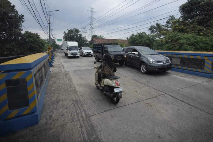 Jembatan Jurang III Purwojati di Kecamatan Ngoro sekarang sudah bisa dilalui seluruh jenis kendaraan.