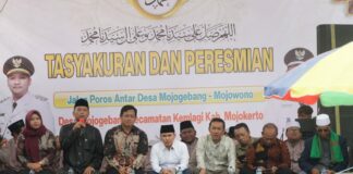 Bupati Mojokerto Al Barra Resmikan Jalan Antar Desa Mojowono – Mojokembang Kemlagi