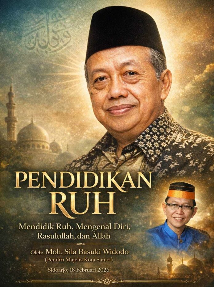 Tanpa sentuhan ruh, pendidikan hanya menghasilkan orang pintar yang berpotensi merusak : menipu, membohongi, memanipulasi, mengadu domba, bahkan korupsi.