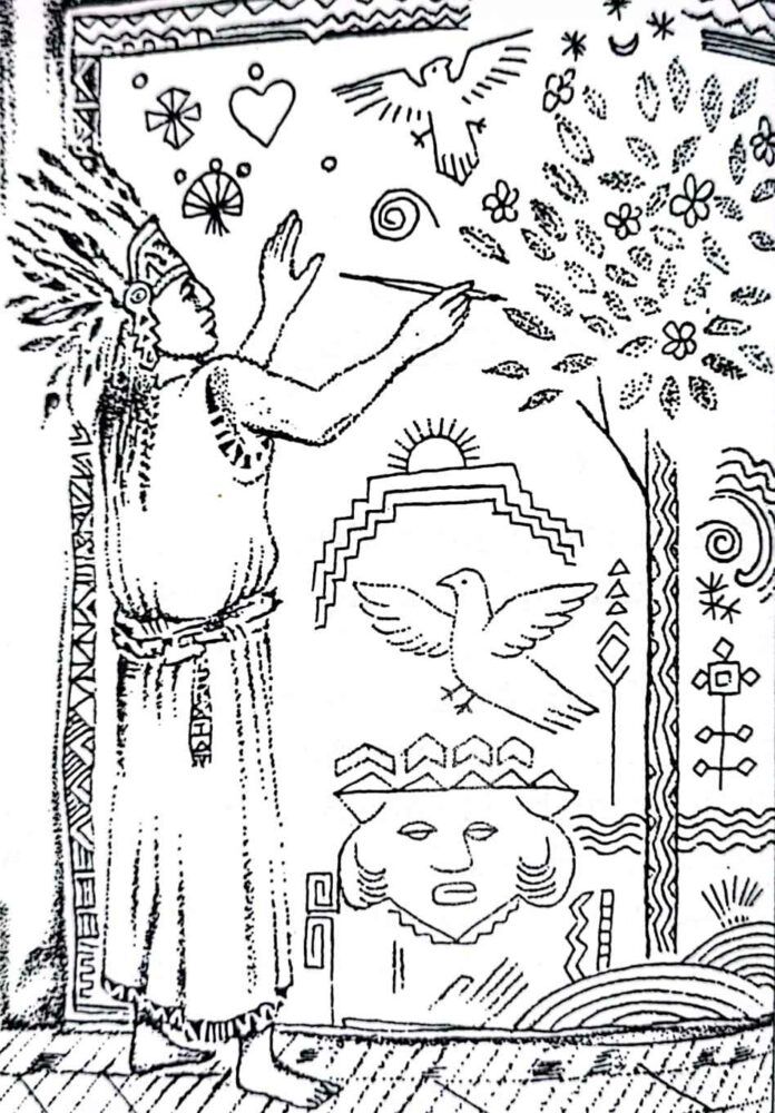 Apa yang bermula sebagai gambar secara bertahap berubah menjadi huruf-huruf, dan itulah cara bagaimana tulisan tersusun.