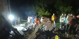Rumah Warga Desa Penompo Terbakar, Seorang Penghuni Tidak Bisa Menyelamatkan Diri