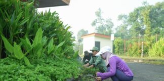 Wali Kota Mojokerto Pimpin Kerja Bakti di Taman Bahari Majapahit Jelang Mojotirto 2026