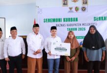 Baznas Mojokerto Salurkan 3.621 Paket Kurban, Borong Kambing Peternak Lokal