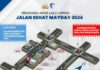 Rekayasa Lalu Lintas Jalan Sehat Mayday 2026 di Kota Mojokerto