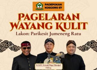 wayang kulit Parikesit Jumeneng Ratu Trowulan