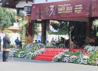 Prosesi hari jadi Kabupaten Mojokerto 2025