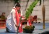 Meimura tampil dalam pentas Ludruk Garingan “Batu Batu Bersuara” di kampus UNIM Mojokerto.