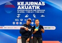 Sifa Kartika Putri peraih tiga medali emas Kejurnas Akuatik 2026 di GBK Jakarta