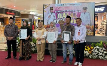sebanyak 3.489 UMKM makanan dan minuman di Kota Mojokerto telah mendapatkan fasilitasi sertifikasi halal