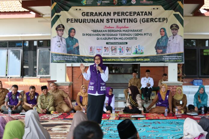 Pemkab Mojokerto gencarkan program Gema Pitu untuk tekan stunting. Ning Hana beberkan 3 faktor penyebab utama stunting yang wajib diketahui warga.