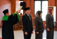 Bertepatan dengan peringatan Hari Ulang Tahun (HUT) ke-108 Kota Mojokerto, Wali Kota Mojokerto, Ika Puspitasari, melantik tiga Pejabat Pimpinan Tinggi Pratama