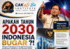 INDONESIA 2030 : BUGAR ATAU BUBAR ? Mengembalikan Pancasila sebagai Kompas Kebijakan Negara