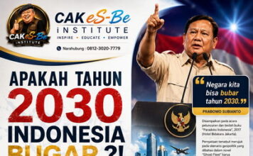 INDONESIA 2030 : BUGAR ATAU BUBAR ? Mengembalikan Pancasila sebagai Kompas Kebijakan Negara