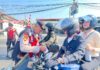 Polres Mojokerto Bagikan Bendera Merah Putih Gratis Jelang HUT ke-81 RI