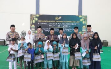 Polres Mojokerto Jadikan Maulid Nabi Momentum Memperkuat Akhlak dan Pelayanan Humanis