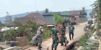 TNI Siapkan Perbaikan 10 Jembatan di Mojokerto Lewat Program Jembatan Perintis Garuda