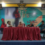 Diskusi publik ArtSubs 2026 membahas ekosistem seni rupa Surabaya di Unesa