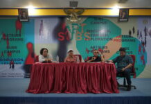 Diskusi publik ArtSubs 2026 membahas ekosistem seni rupa Surabaya di Unesa